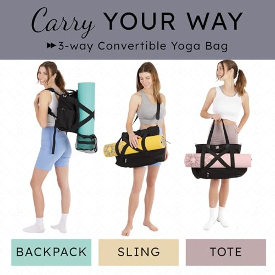 Yoga Mat Bag 4-in-1 Backpack,  - Crossfit Yoga 评论和价格