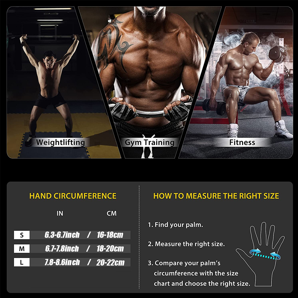 Fitness Gloves with Wrist Supp - Crossfit Gear Men 评论和价格