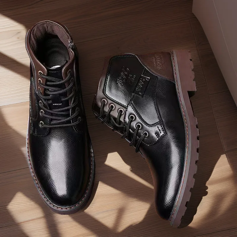 Handmade Men Boots Autumn Wint - Crossfit Male 评论和价格