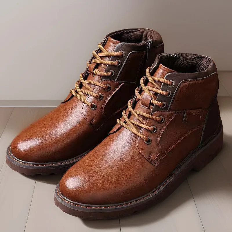 Handmade Men Boots Autumn Wint - Crossfit Male 评论和价格
